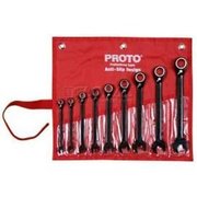 Proto Proto JSCVT-9S 9 Piece Full Polish Combination Reversible Ratcheting Wrench Set - 12 Point JSCVT-9S